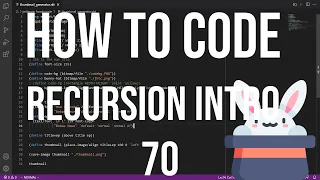 how to code racket 70 - recursion intro recursion