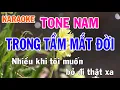Lagu Trong Tầm Mắt Đời Karaoke Tone Nam Nhạc Sống - Phối Mới Dễ Hát - Nhật Nguyễn