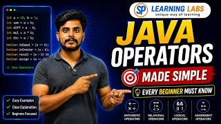 Operators in Java Tutorial for Beginners Arithmetic Relational Logical Assignment Operators