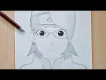 How To draw Sarada Uchiha Uzumaki Boruto Sarada Easy Step by step Tutorial