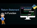 Return Statement In Python Function In Hindi