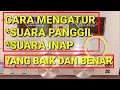 Begini cara mengatur volume suara panggil dan suara inap pada RBW