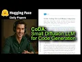 CoDA Small Diffusion LLM for Code Generation