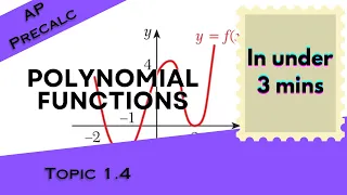 Polynomial Functions in Under 3 mins AP Precalculus Topic 1 4