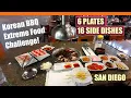 KOREAN BBQ EXTREME Food Eating CHALLENGE in San Diego Taegukgi Korean BBQ - All you can Eat