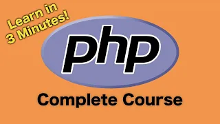 PHP Programming in 3 Minutes - Full Course for Beginners