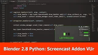 Blender 2 8 Python Programming Screencast Keys Addon