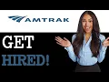 How To Apply For A Job At Amtrak 2025
