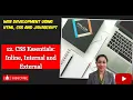 CSS Essentials Inline Internal and External