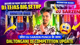 dj sarzen monster set up sound testing dj tejas 32 pis top ka dhamaka ho gaya 