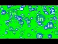 Linkedin Logo Animation Green Screen