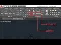 AUTOCAD 2019 HOW TO USE EXPLODE OFFSET COMMAND