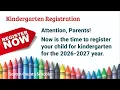 Kindergarten Registration
