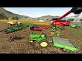 Farming with Random Barns Full of Trucks and Tractors