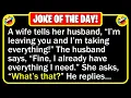 BEST JOKE OF THE DAY - A married couple is driving down the interstate Funny Clean Jokes