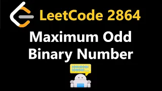 Maximum Odd Binary Number - Leetcode 2864
