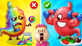 ¡No Comas Demasiados Dulces! 🍬 Aprende Hábitos Saludables para Niños | Wolfoo en Español