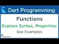 Dart Functions or Methods Syntax and Properties Dart Programming for Flutter 1
