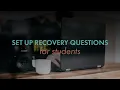 Set up Recovery Questions