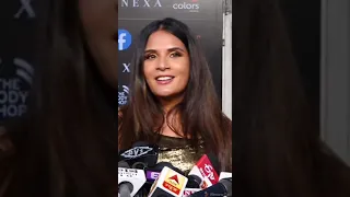 richa chaddha hot in golden dress