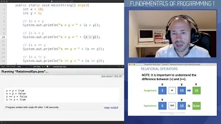 Relational Operators and Boolean Expressions in Java