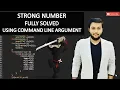 Suggestion 1 Strong Number using Command Line Argument Fully Solved with Detailed Explanation