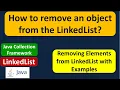 How to remove an object from the LinkedList LinkedList Remove Object