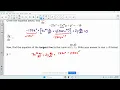 MAT190 Chapter 3 - Equation of a Tangent Line Using Implicit Differentiation