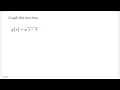Graphing Square Root Functions Quiet Practice