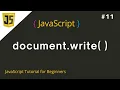 document write in JavaScript