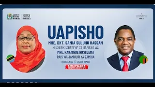 🔴🅻🅸🆅🅴:  RAIS SAMIA AKISHIRIKI KWENYE UAPISHO WA RAIS HICHILEMA WA ZAMBIA