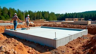 House In 10 DAYS From Foundation To Roof Start To Finish 