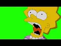 Lisa Screaming - The Simpsons Green Screen Memes