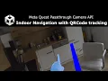 Meta Quest Passthrough Camera API - Indoor Navigation with QRCode tracking