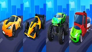 Race Master 3D VS Car Racing 3D VS Overtake Rush 3D VS Crazy Rush 3D - All Levels Gameplay Ep 1