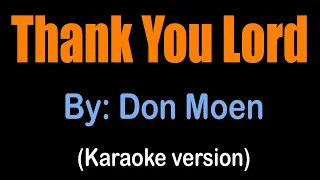 thank you lord don moen karaoke version 