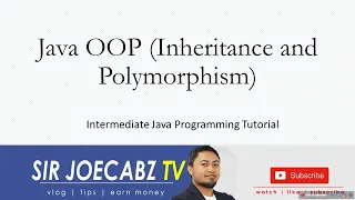 Java Programming Tutorial 18 - Java OOP