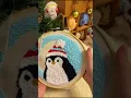 Cute Penguin DIY Room Decor Punch Needle Process