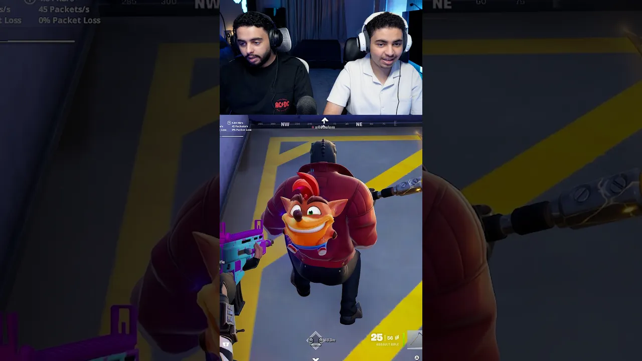 كراش في فورت 🔥😨