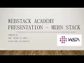 Exploring the World of MERN Stack Development Internship Experience at WSA