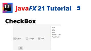 JavaFX 21 Tutorial 5 - CheckBox
