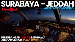 PENERBANGAN UMROH LION AIR SURABAYA KE JEDDAH
