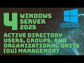 Active Directory Users Groups and OU Management