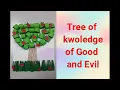 Adam and Eve The Tree of knowledge of Good and Evil Bible kids Craft