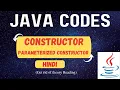 Parameterized Constructor in Java Java Program Hindi Hinglish