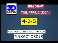 Lotto results today at 9pm draw April 2 2024