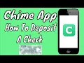 Chime Bank How To Deposit A Check