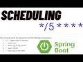 Scheduling Spring Boot Cron Expression Schedule Enable Schedule Annotations in SpringBoot