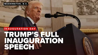 President Donald Trump's 2025 inauguration speech