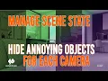 Scene State Hide annoying objects for cameras in Batch render